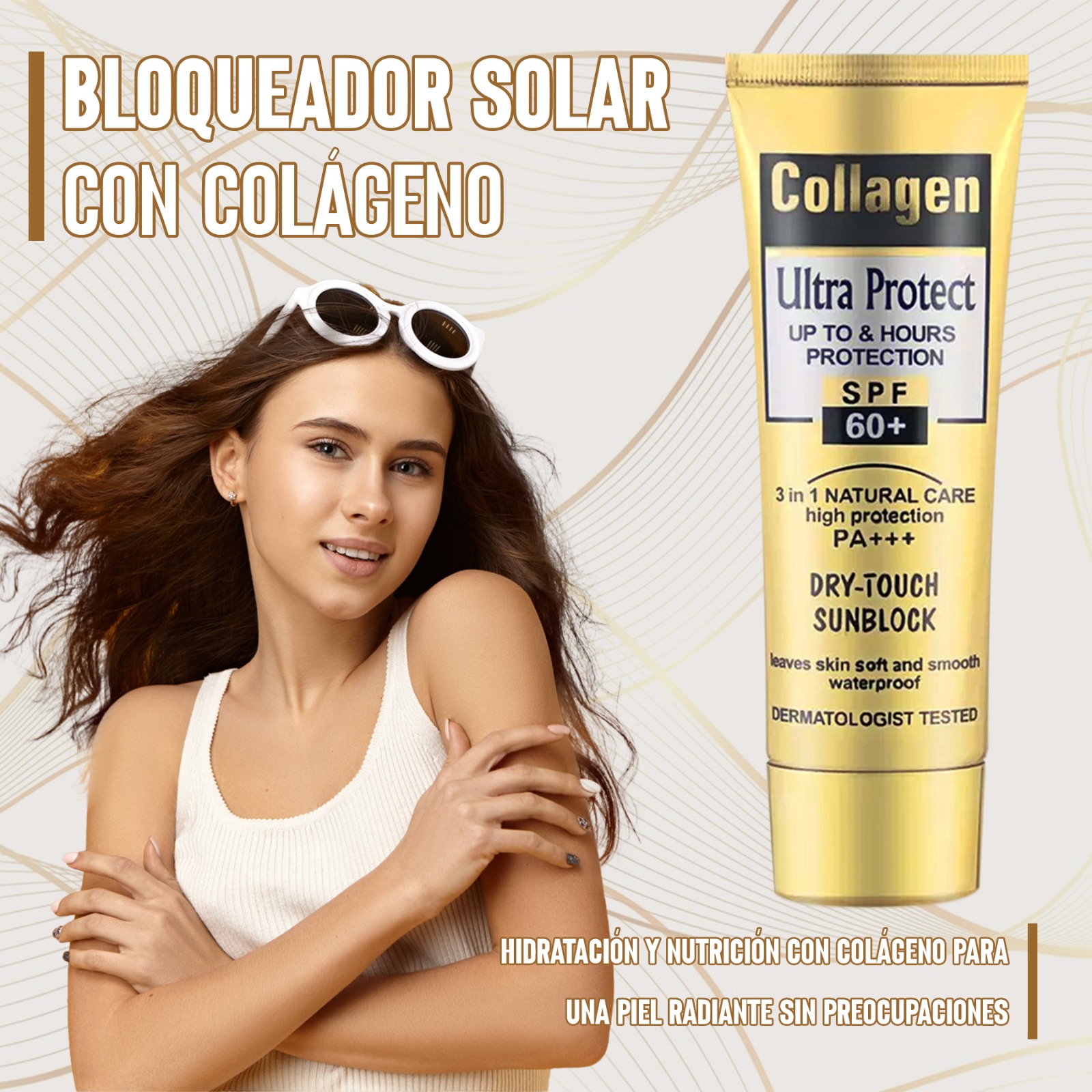 Bloqueador Solar con Colágeno SPF 60