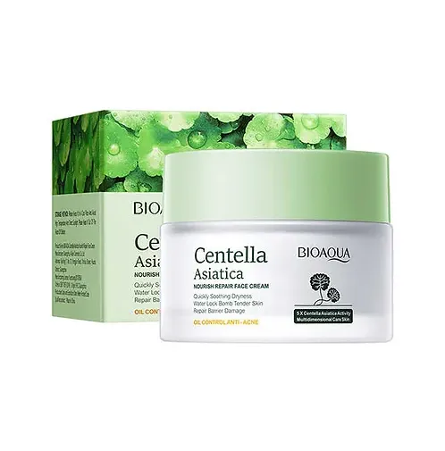 Crema Facial Hidratante Anti Edad Centella Asiatica -Bioaqua