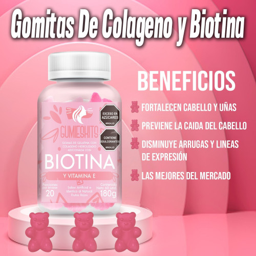 GOMITAS DE BIOTINA Y COLAGENO